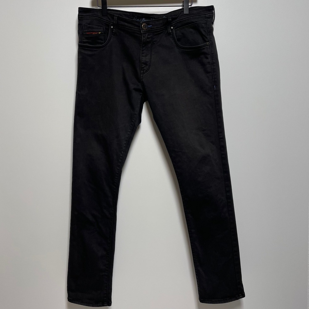 Cactus Streetwear Mens Washed Black Slim Fit‎ Jeans Size 36 Classic Stretch